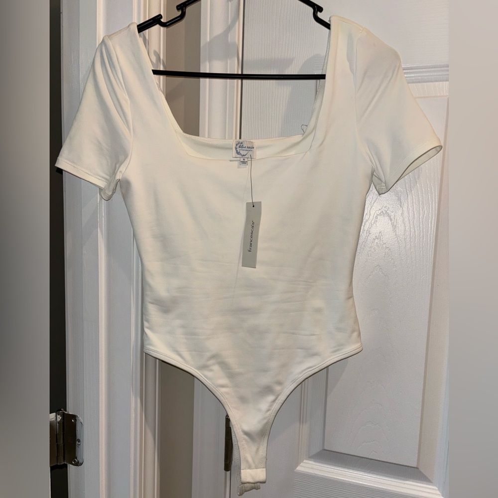White Short Sleeve Bodysuit